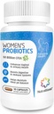 NutraBlast vaginalni probiotiki za ženske prebavni, intimno ravnovesje, UT & vaginalno zdravje - 50 milijard CFU - 6 sevi, prebiotiki, izvlečki brusnice in D manoza - ženski probiotik (30 štev.)