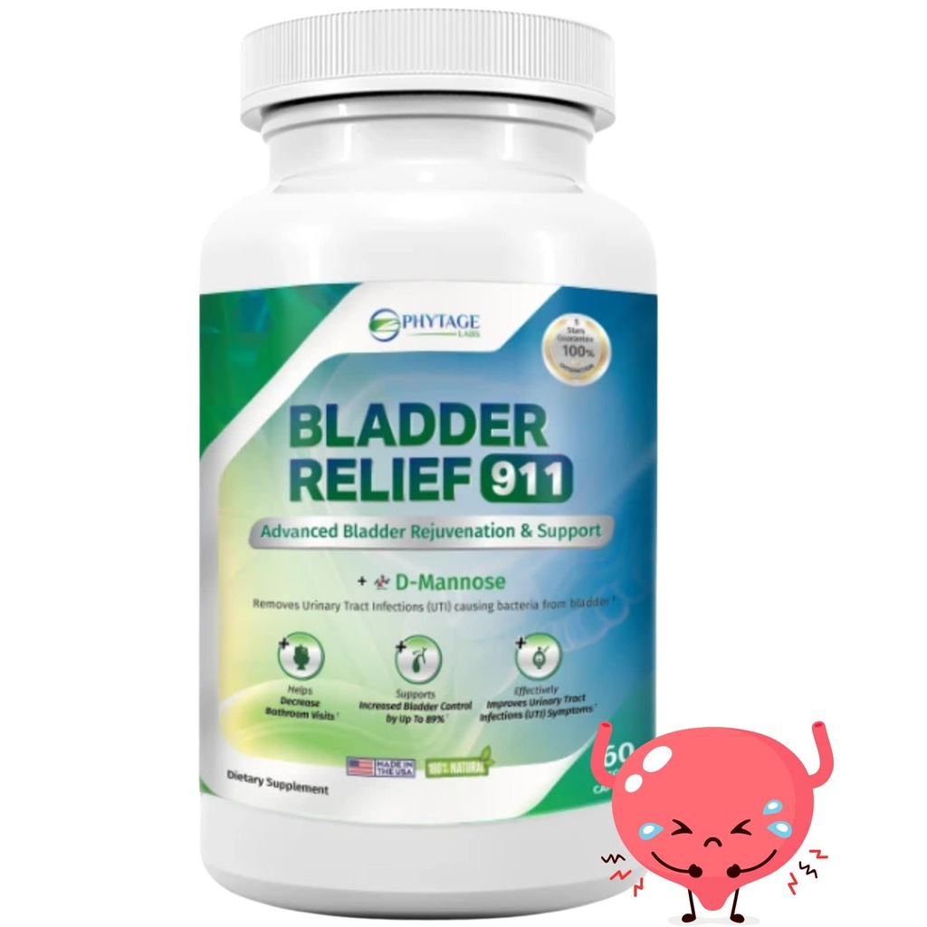 Bladder Relief 911 Razstrupljanje moč - za moške in ženske zagotavlja Bladder podporo, 60 Veggie kapsule