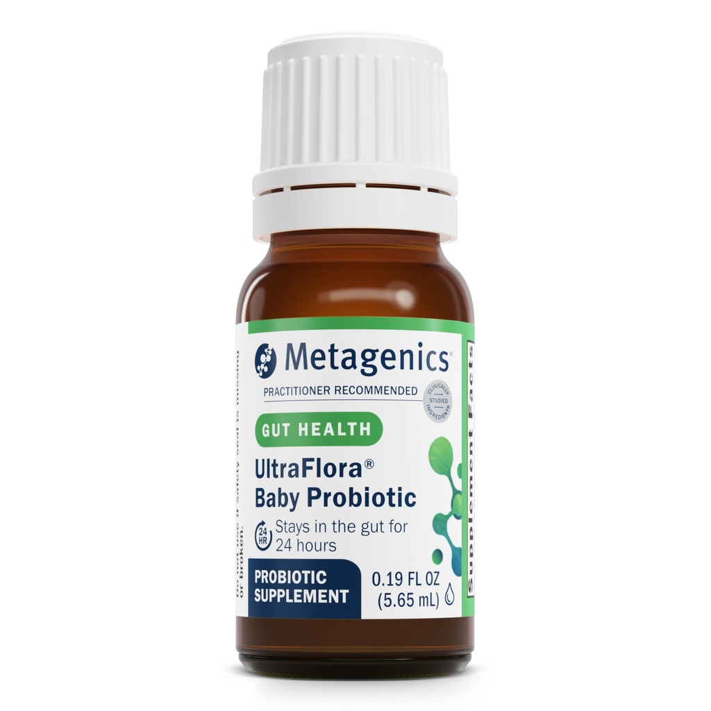 Metagenike UltraFlora Baby probiotic - Baby probiotic kapljica - za dojenčke in mlade otroke - otroci probiotiki - z Bifidobacterium Animalis SSP. Lactis & Lactobacillus Rhamnosus GG - 0,19 fl oz