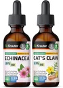 BIO KRAUTER Echinacea Tinkture 2 Fl. Oz. & Cat's Claw Tinkture 2 Fl. Oz.