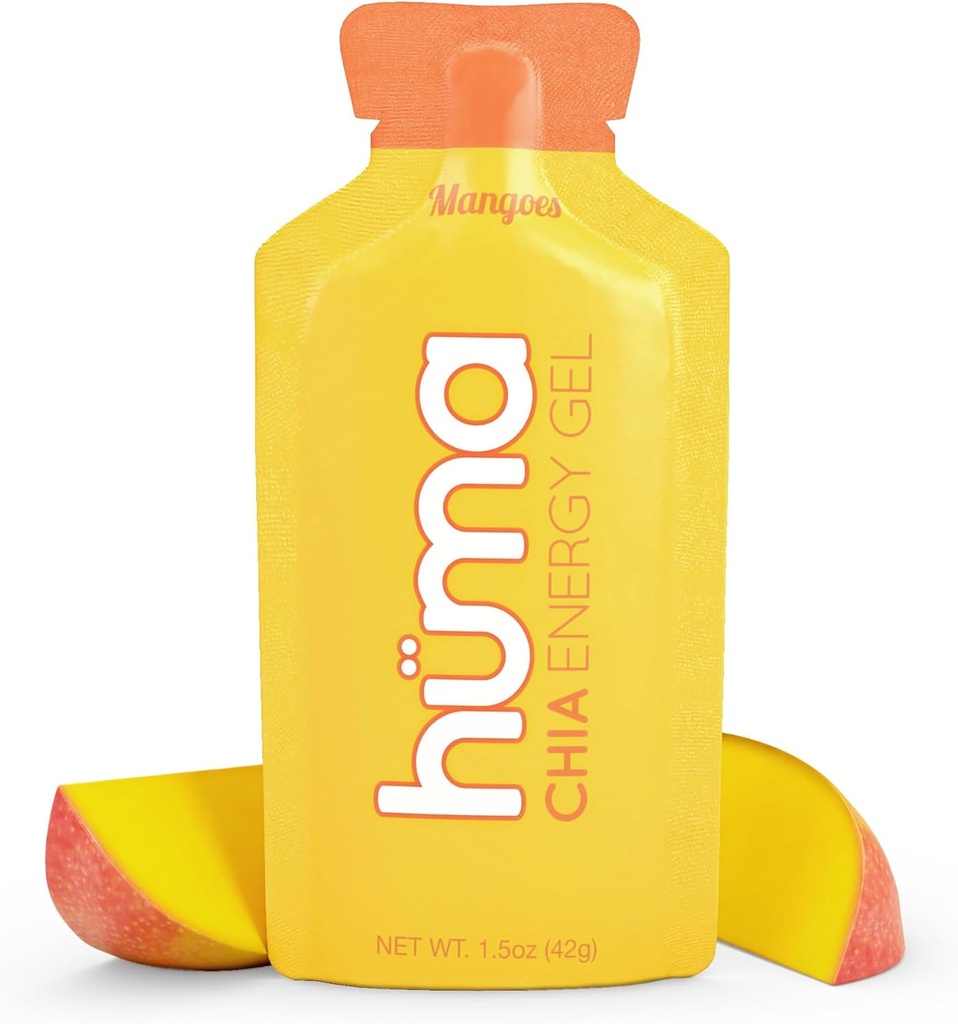 Huma Chia Energy Gel, Mangoes, 12 Gels - Premier Sports Nutrition za vzdržljivostno vadbo
