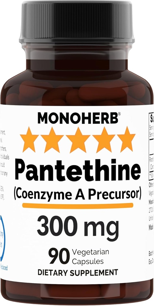 MONOHERB Pantetin 300 mg na kapsulo - 90 vegetarijanskih kapsul