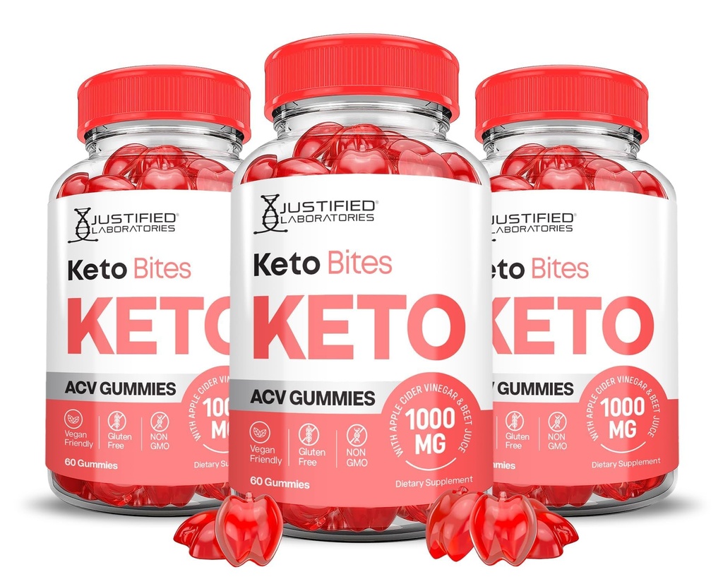 Upravičeni laboratoriji (3 Pack Keto Bites Keto ACV Gummies Napredna Formula 1000MG Keto Oblikovan z Granatni beet Juice v prahu B12 Vegan Non GSO 180 Gummys