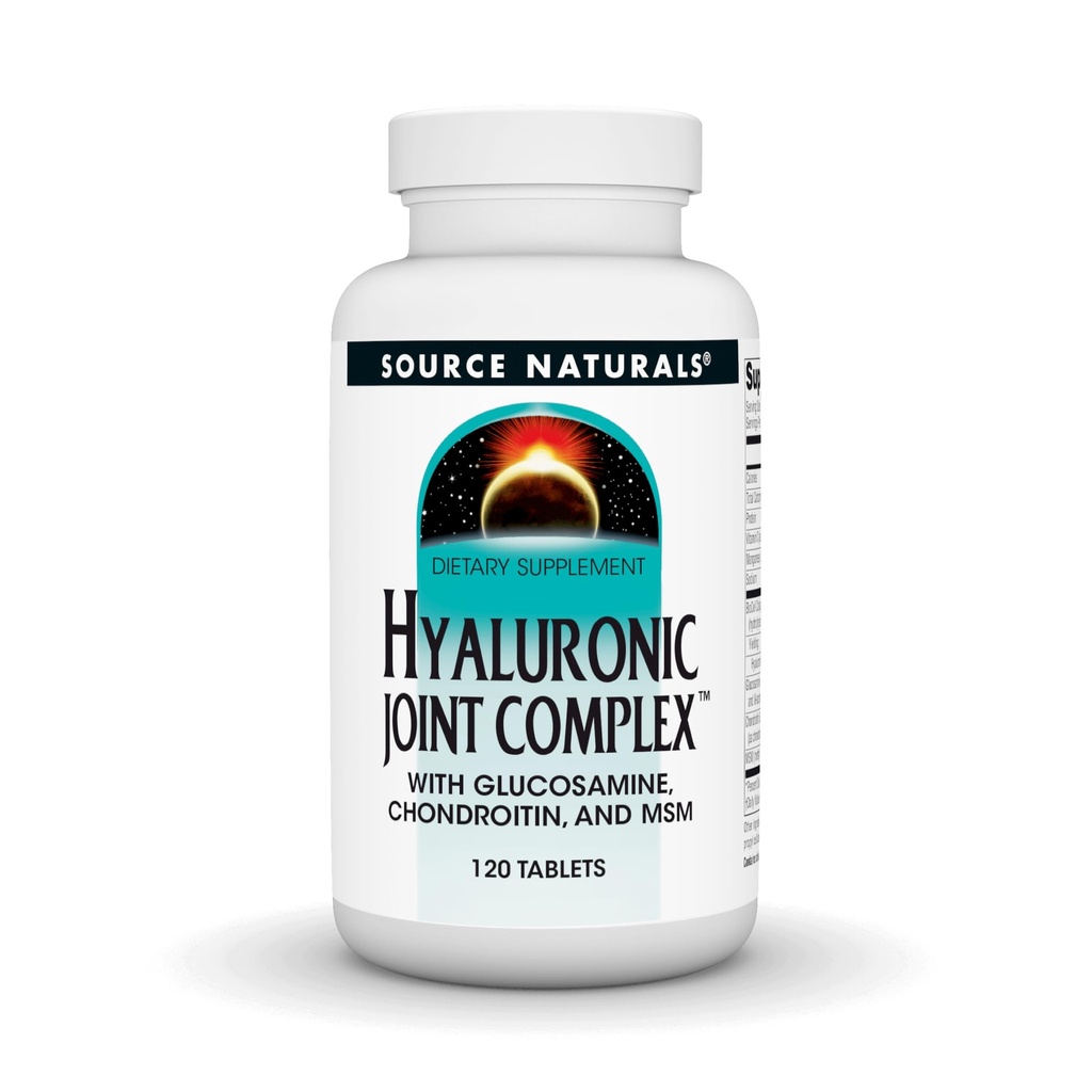 Vir Naturals Hyaluronic Skupni kompleks z glukozaminom, Chondroitin & MSM Dodatna moč - 120 tablet