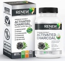 Obnovite Actives Aktiviran Charcoal dodatek 1100MG na 2 kapsuli - Prebavna podpora & Beljenje zob Formula, Brez umetnih sestavin - Izdelano v Kanadi - 60 kapsul