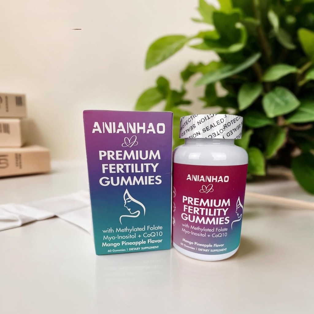 Premium Plodnost Gumies, Feminine Balance Gumies, za zdravje žensk in dobro počutje, Prenatalne Conception dopolnila, z CoQ10, Folat in vitamini, Ovulacija in Menstrualni cikel