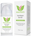 Amara Beauty Eye Cream Gel za temne kroge in Puffiness s peptidi & hialuronska kislina, 0,5 fl. oz.