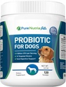 Dog Probiotics Dog Supplements - za Dog Drirhea, Upset Stomachs, Yeast, Plin, Alergija in Podpora imunskega sistema za pse - Made in USA - 12 Ciljni sevi 5 milijard CFU - 120 Scoops