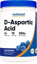 Nutricost D-asparaginska kislina (DAA) prašek 300G (modra malina) - aromatizirana D-asparaginska kislina v prahu dodatek