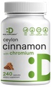 Cejlon cimet s kromom 1000mcg, 240 Kapsule 