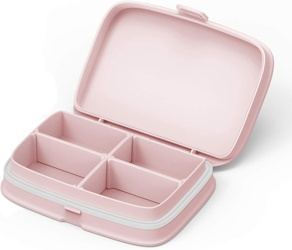 Slim primeru tablete - Prenosne tablete Organizator s snemljivimi predelki - Leakproof tablete imetnik za vsakodnevno zdravljenje