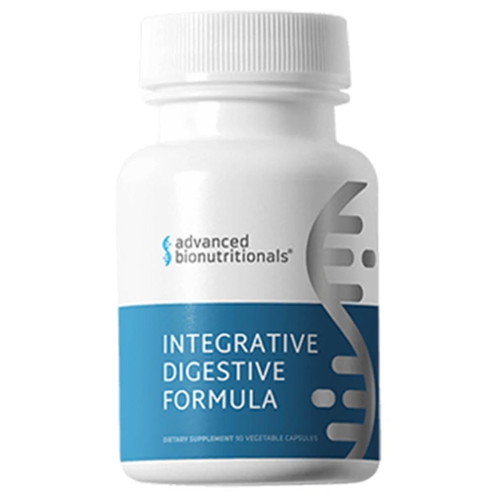Advanced Bionutritionals – integrativna digestivna formula, podpora zdravo prebavljivost z ingver korena, naravna digestivna olajšava za zgago, napenjanje, zaprtje, driska, ne GSO (60 tablet)