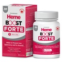 Hemeboost Forte 34, 8 mg (696 mg železa Heme) I 30 tablet I Visoka jakost Naravni železov dodatek I Visoka absorpcija in nežna na želodcu I železa tablete za odrasle in varna za uporabo v nosečnosti