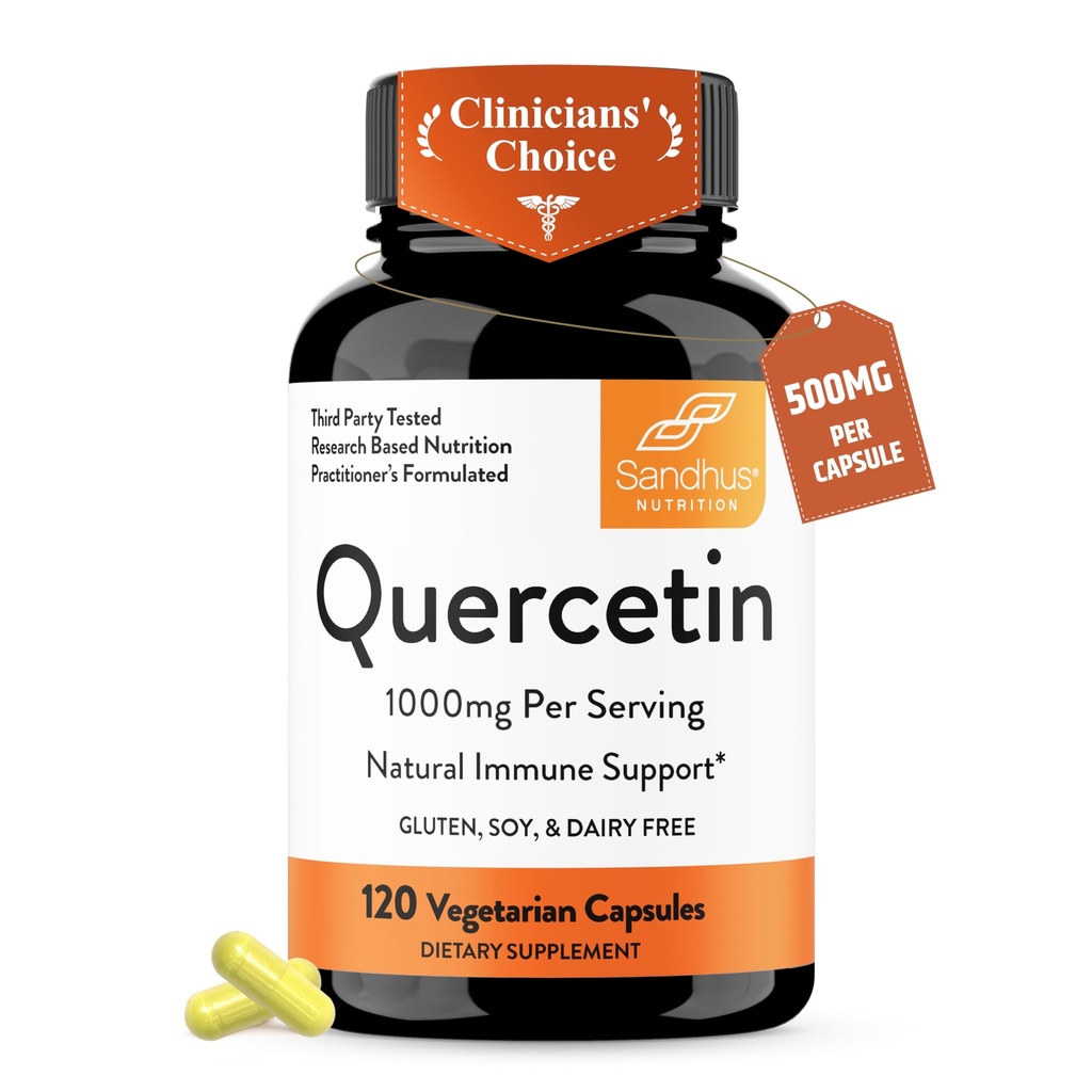 Sandhu's Quercetin Vegetarian kapsule dopolnila 120 (paket od 1) 