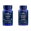 Life Extension Super Ubiquinol CoQ10 z izboljšano mitohondrijsko podporo in vitamini D in K z morskim jodom, vitamin D3