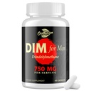 DIM za moške 750MG – Hormonsko ravnovesje, Estrogenska podpora za moške, DIM dodatek, Detox, Vitalnost & Fitness Performance – Izvleček kristalnega in črnega popra, 60 kapsul (1 steklenica)