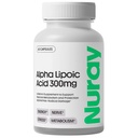 Nuray Alpha Lipoic Acid 300mg - Antioksidant dodatek za zdravo staranje, podpira proizvodnjo energije, pravilno funkcijo živcev, Presnova - 60 Vegetarijanske kapsule, Gluten-free dietary dodatek
