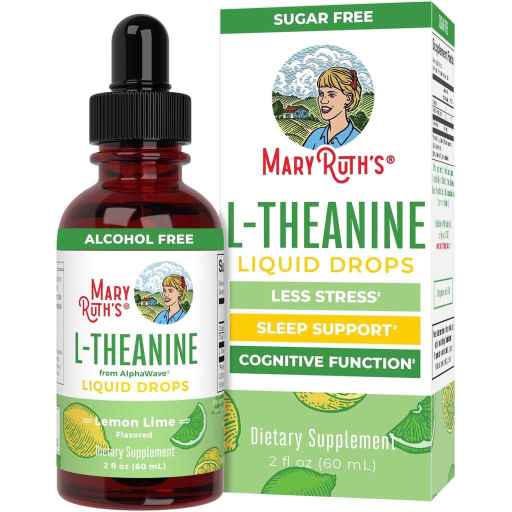 MaryRuth's L Theanine 200mg tekoče kapljice 