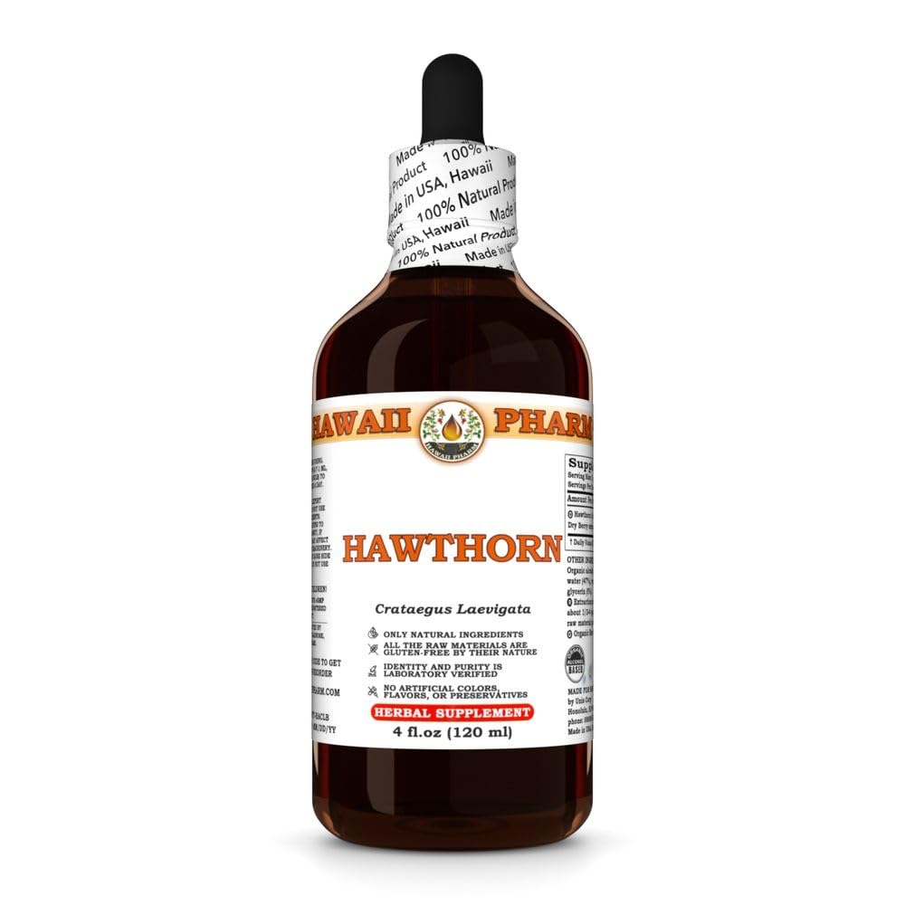 Hawthorn Extract, Tinktura za srce Wellness, podpira cirkulacijo, spodbuja ravnovesje lipidov, antioksidant bogat, povečuje imuno moč - 4 fl.oz