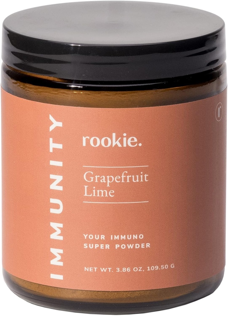 Imuniteta Bolezen Preventiva Boost Powder z Rookie Wellness, Vključuje vitamin D, Elderberry, Ginger, naravna Wellness Remedy Vitamini dodatek, Grenivke in limete Flavor (30 Serving Jar)