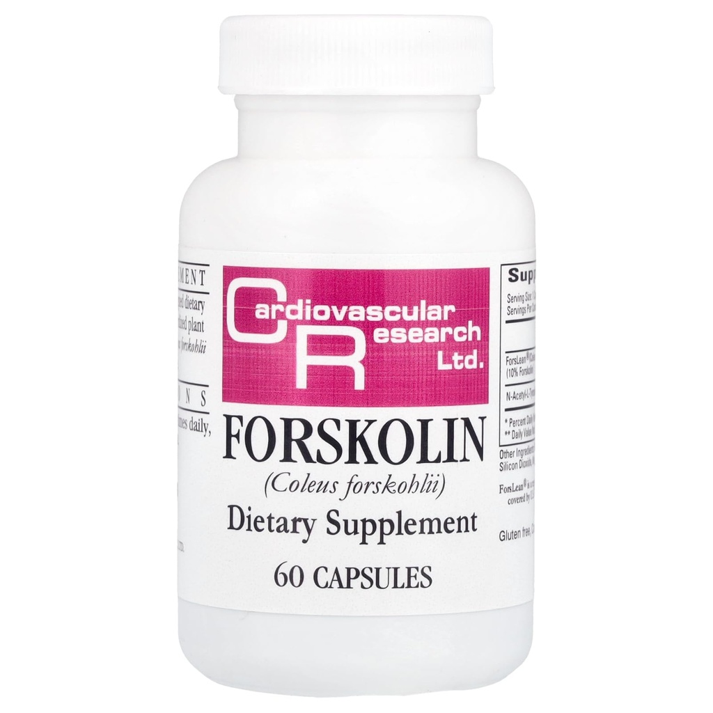 Kardiovaskularne raziskave Forskolin, White, 60 Count