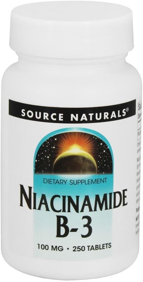 Vir Naturals Niacinamid B-3 100 mg Metabolična podpora - 250 tablet