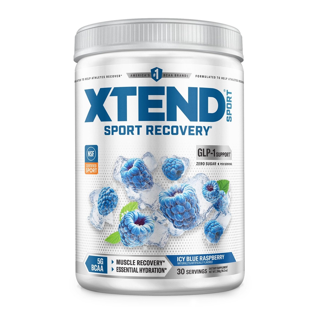 XTEND Sport BCAA Powder Blue Raspberry Ice - Elektrolitni prašek za regeneracijo in hidracijo z aminokislinami - 30 Serving