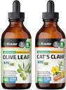 BIO KRAUTER Olive Leaf Tinkture 4 Fl. Oz. & Cat's Claw Tinkture 4 Fl. Oz.