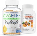TerraForm Nutrition Joint Relief Combo Pack – Vivaflex Plus Kurcumin – Najboljši skupni dodatki za pomoč Ease Joint Neugodje in spodbujanje mobilnosti – 1 mesec dobave