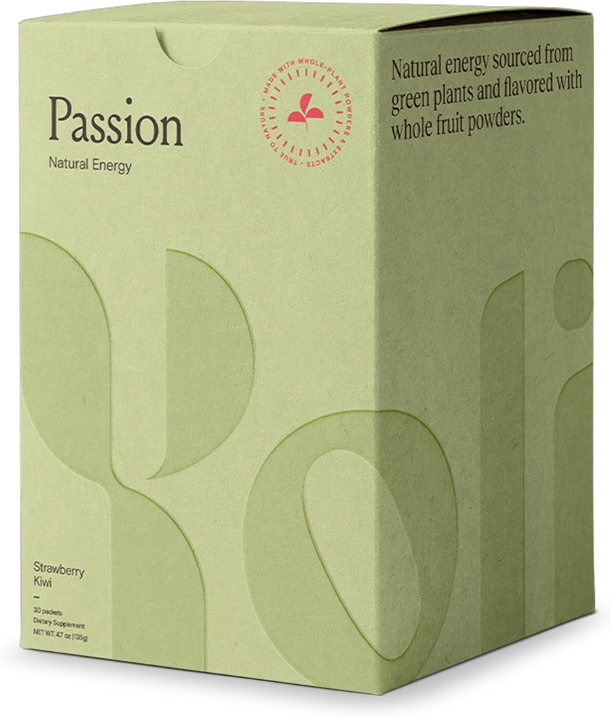 Yoli® Passion Energy Drink Powder Mix - Natural Energy Drink Mix for Endurance and Stamina, 30 Paketov - Jagodna Kiwi aroma