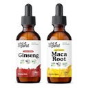 Divja in organska ginseng tinktura 2 fl oz & Maca Root Tinkture 2 fl oz