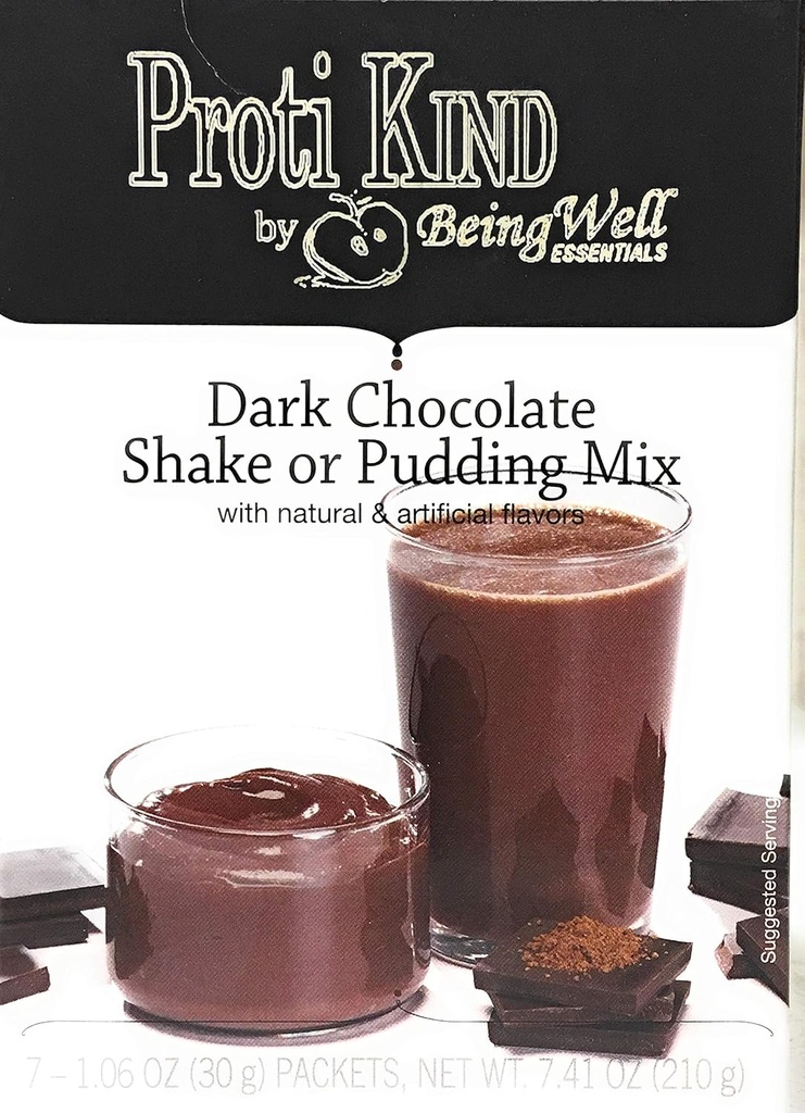 Proti Kind High Protein Shake & Pudding - Nizko kalorie - Nizek sladkor - Nizki ogljikovi hidrati (7 obroki) (temna čokolada)