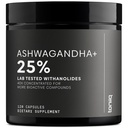 Toniiq Ashwagandha – 40:1 Koncentriran ekstrakt – 25% Witanolidov – Wild žetev v Indiji – Zelo biorazpoložljiv s črnim poprom – Testirana tretja stran – 120 kapsul – 1.300mg na postrežbo