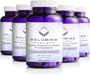 Relumini 1650 mg L-glutation kompleks s hialuronsko kislino, alfa lipojsko kislino, Rose HIPS, vitamin E in riboflavin, antioksidant podpora, hidracija kože in wellness, Izdelano v ZDA – 90 kapsul x 5 steklenic