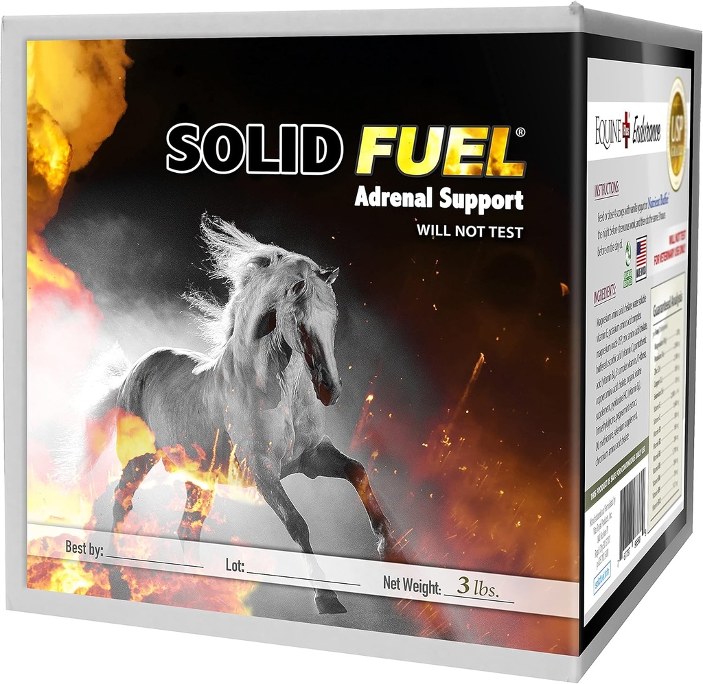 SOLID FUEL - Performance Horse Supplement - Vitamini, Minerali in aminokisline za adrenalno podporo in vzdržljivost