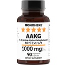 MONOHERB AAKG - L-arginin alfa-ketoglutarat - 1000 mg - 90 vegetarijanskih kapsul