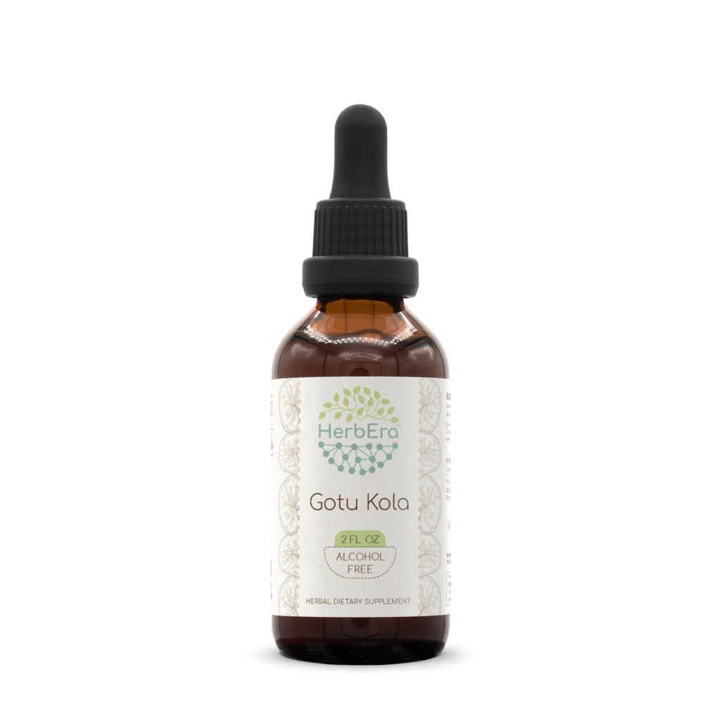 Gotu Kola B60 Tinkture Alkohol brez zeliščnega ekstrakta, koncentrirane tekoče kapljice Naravni Gotu Kola (Centella Asiatica) 2 fl oz