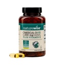 NatureWise Extra-Mongth Omega 3 ribje olje dodatek - 1000mg na Serving - 600 EPA & 400 DHA in vitamin E - Podpora za zdravje srca in možganov - Lemon Flavor, GSO-free - 60 Softgels[1-mesečna zaloga]