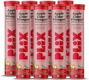 PLIX - RASTLINA FIX Apple Cider Viner Effervescent tablete z mamo, 700 mg ACV z VIT B12, B6, Paket 8 