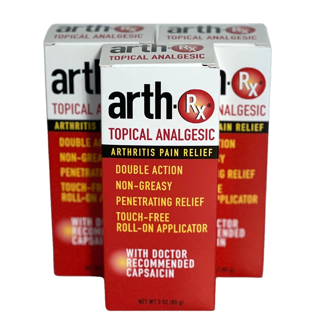 Topična analgetična bolečina Relief Roll-on s kapsaicin za globoko penetracijo lajšanje bolečine, ogrevanje Capsaicin za lajšanje bolečine iz artritisa in bolečine mišic, 9 oz