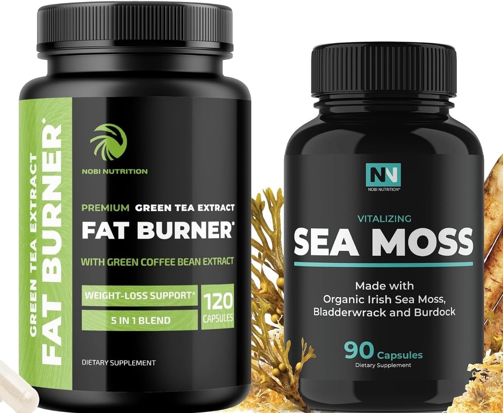 Irish Sea Moss in Green Tea Hujšanje Tablete 
