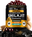 Himalajski Shilajit Gumiji za moške in ženske - Pure Shilajit za moške Gumiji - Sugar Free Gummy dopolnila s Fulvic kisline - zdravo staranje, imunske in energetske podpore - 60 Count