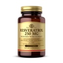 Solgar Resveratrol 250 mg z ekstraktom rdečega vina - 30 softgels - antioksidantna podpora - Ne-GMO, Gluten Free, Dairy Free - 30 Serving