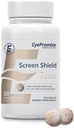EyePromise Screen Shield Teen Eye Vitamin - 30-Count, 30-Day Supplement - Žvečljive oči dopolnilo za otroke z Zeaksantin, Lutein, cink in vitamini za utrujene, usposobljenih oči
