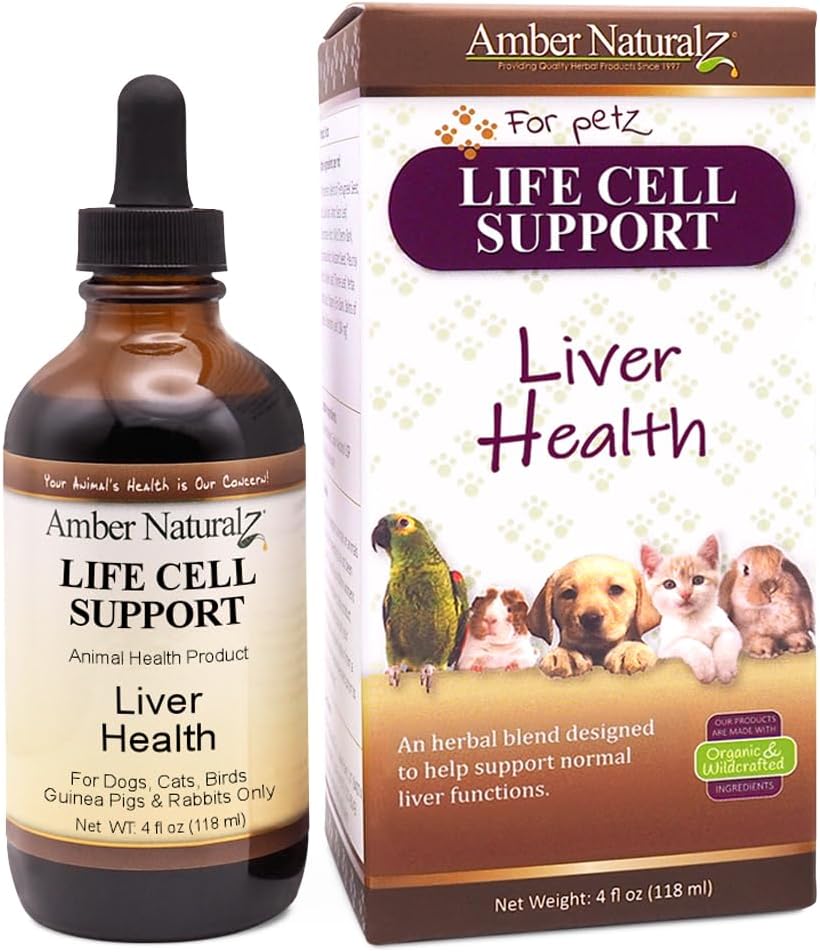 Amber NaturalZ Life Cell Support Zeliščni dodatek za pse, mačke, ptice, zajce in Gvineje Prašiči 