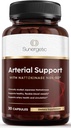 Sunergetic Premium Nattokinase Supplement for Arterial Support - Nattokinase 2000 FU (NSK-SD) Pycnogenol, Pomegranate & Bees - 100mg Nattokinase for Artery Health, Heart & Blood Plovilos-30 Kapsule