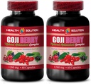 Moč možganov in spomina Boost - Goji Berry - Naravni antioksidant kompleks, Imunska podpora, Noni dodatek tablete, mangosteen ekstrakt, acai Berry, supersadni kompleks, Energy Booster, 2 steklenice 120 Caps