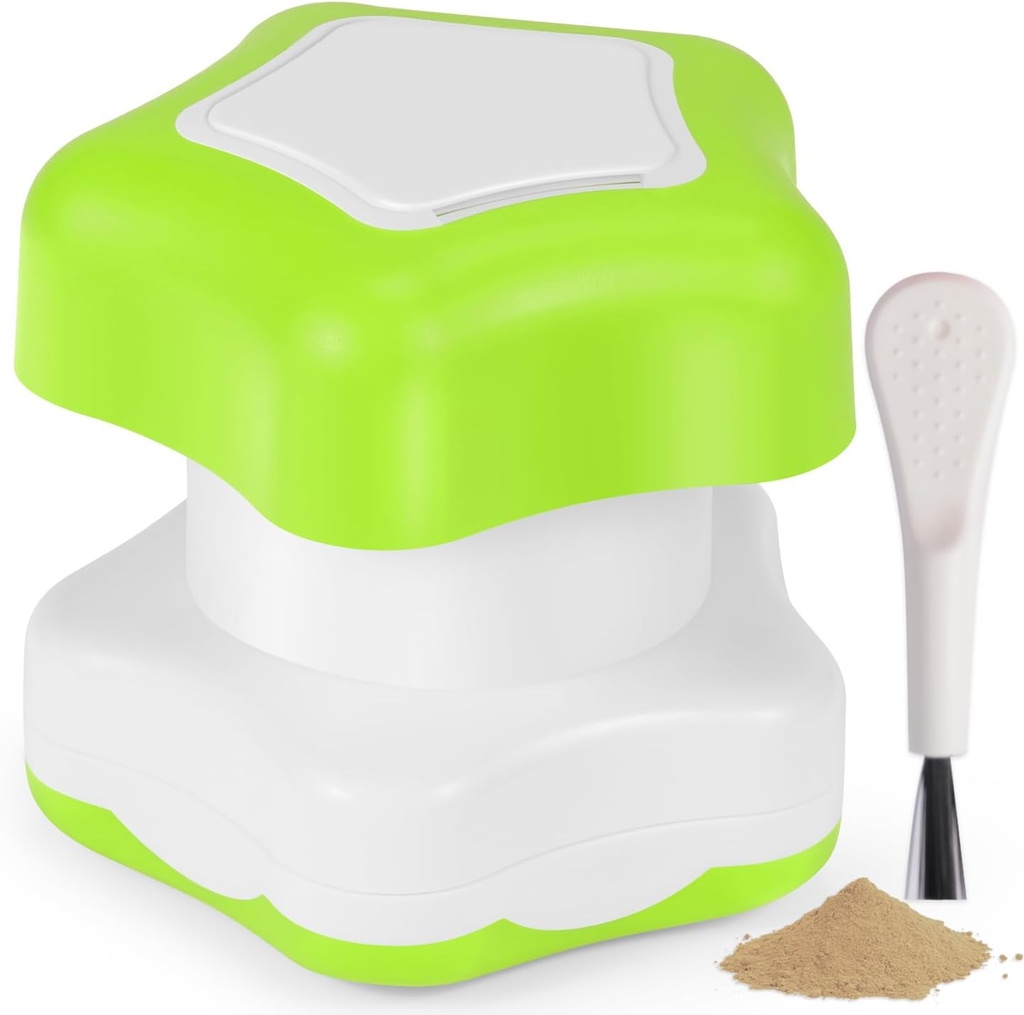 Johnbee tablete Crusher, tablete Grinder Fine Powder Extreme Fine. Skladiščni oddelek. Tablete Crushers za starejše, družine in hišne živali. Silikonske robove. Grind več tablet naenkrat - čiščenje čopič (zelena)