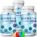 (3Pack) Quercetin Gummies - Quercetin z bromelainom Vitamin C + cink Vitamin D3 – Žvečljiv Quercetin 900mg dodatki - Quercetin za otroke in odrasle (3)