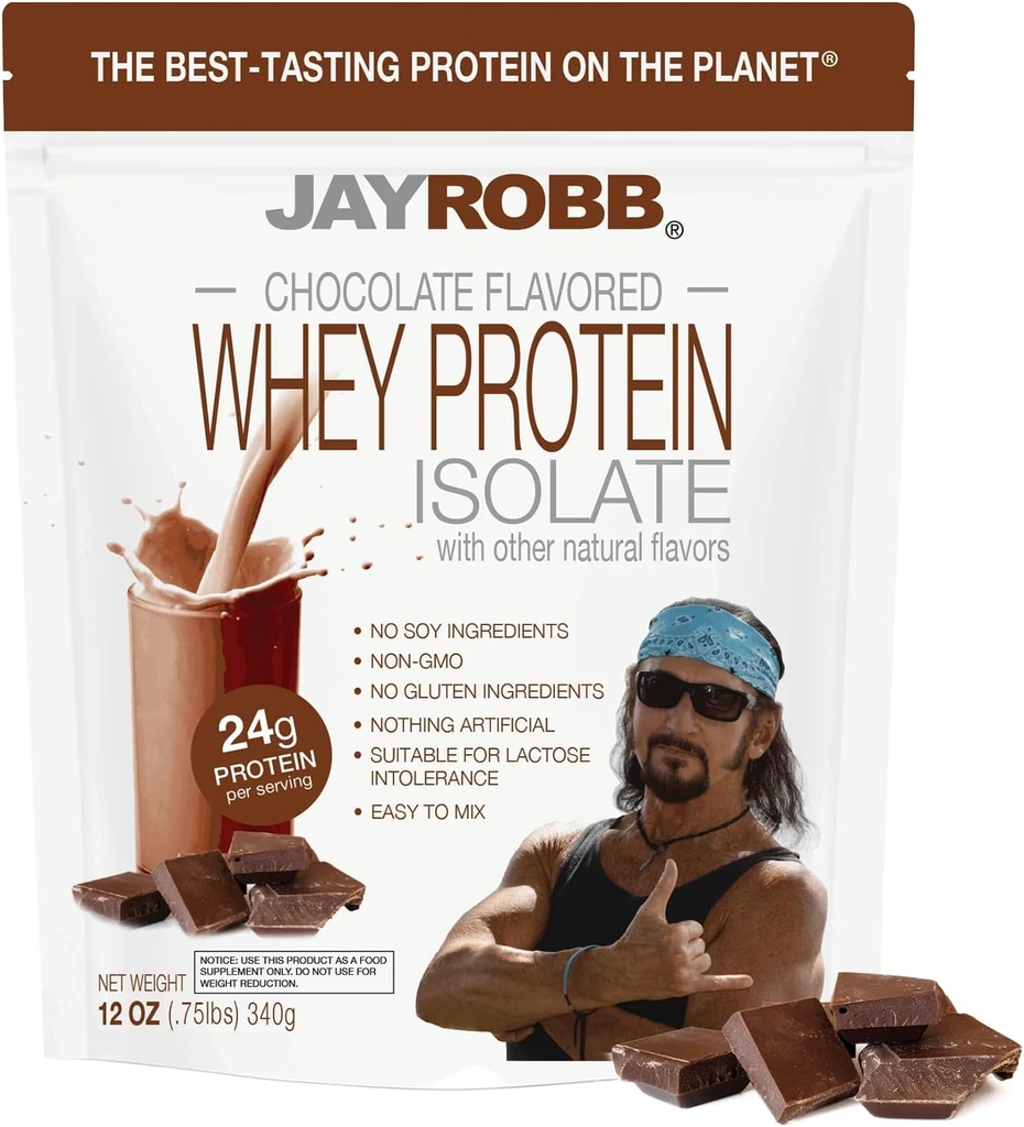 JAY ROBB Whey Choc protein izolat, 12 OZ